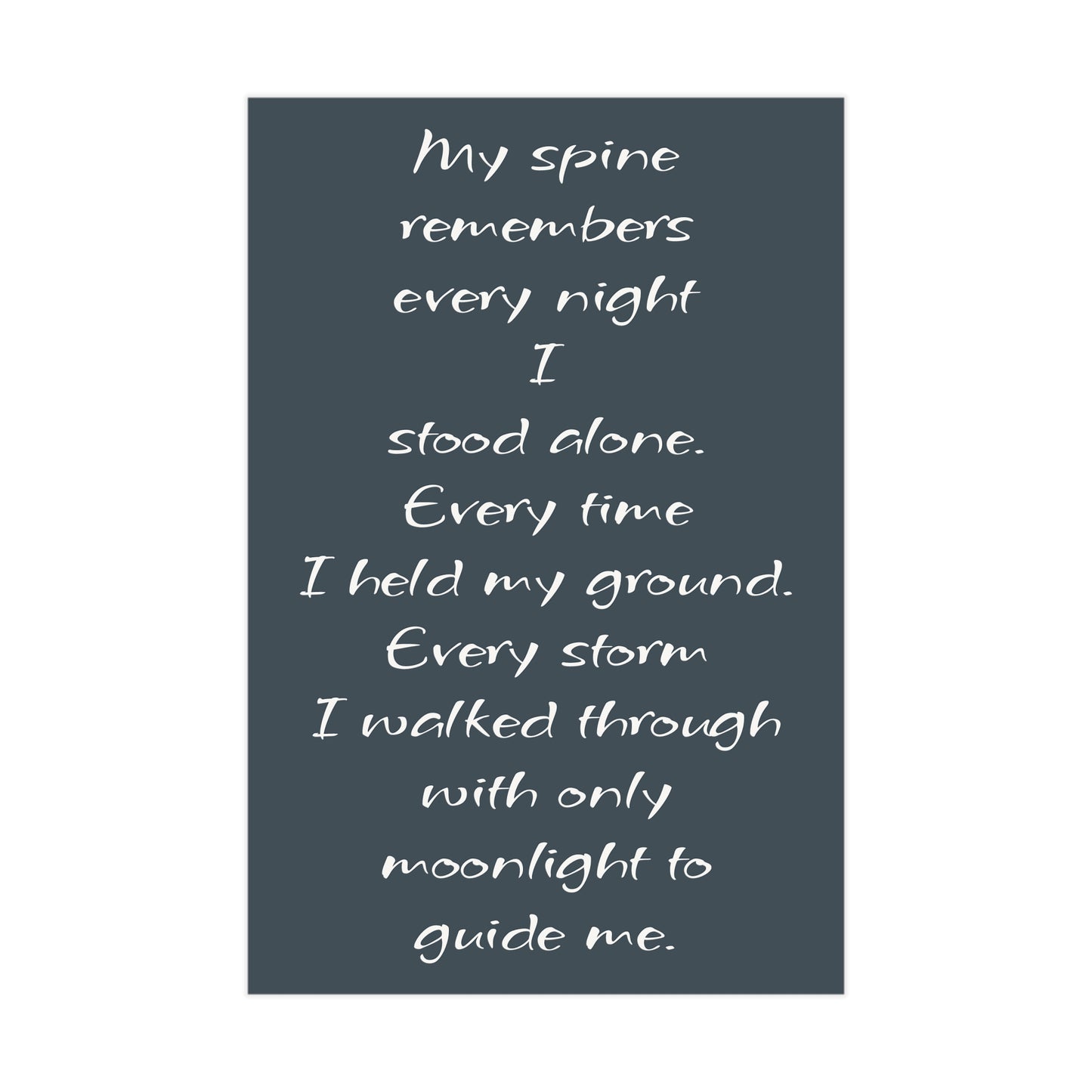 Moonlit Spine Unframed Prints