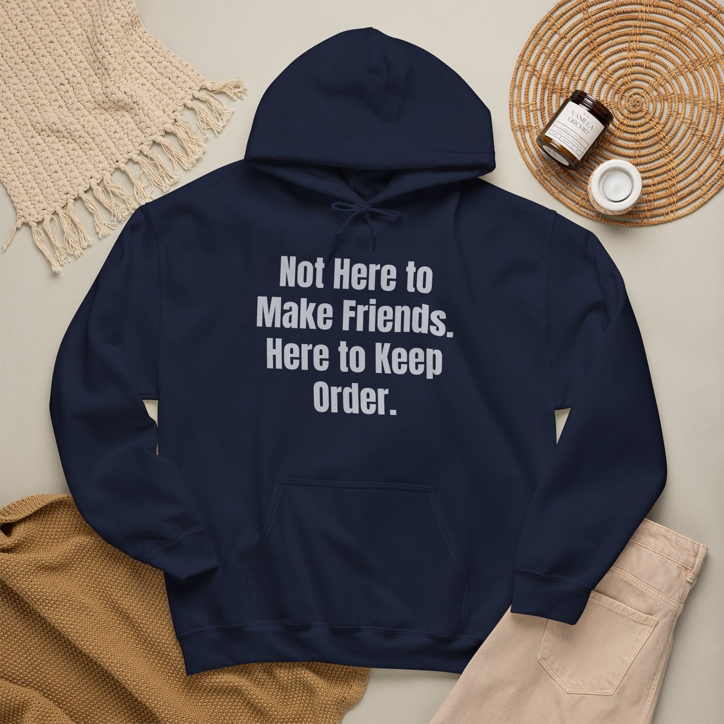 Not Here To Make Friends Unisex Heavy Blend™ Hooded Sweatshirt