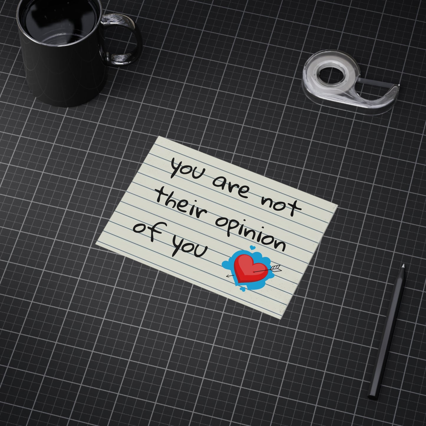 "You Are Not Their Opinion Of You" Wall Art Print - Confidence Empowerment Gift