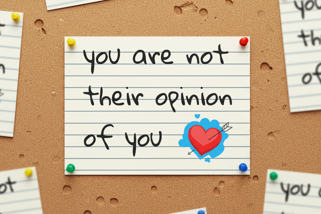 "You Are Not Their Opinion Of You" Wall Art Print - Confidence Empowerment Gift