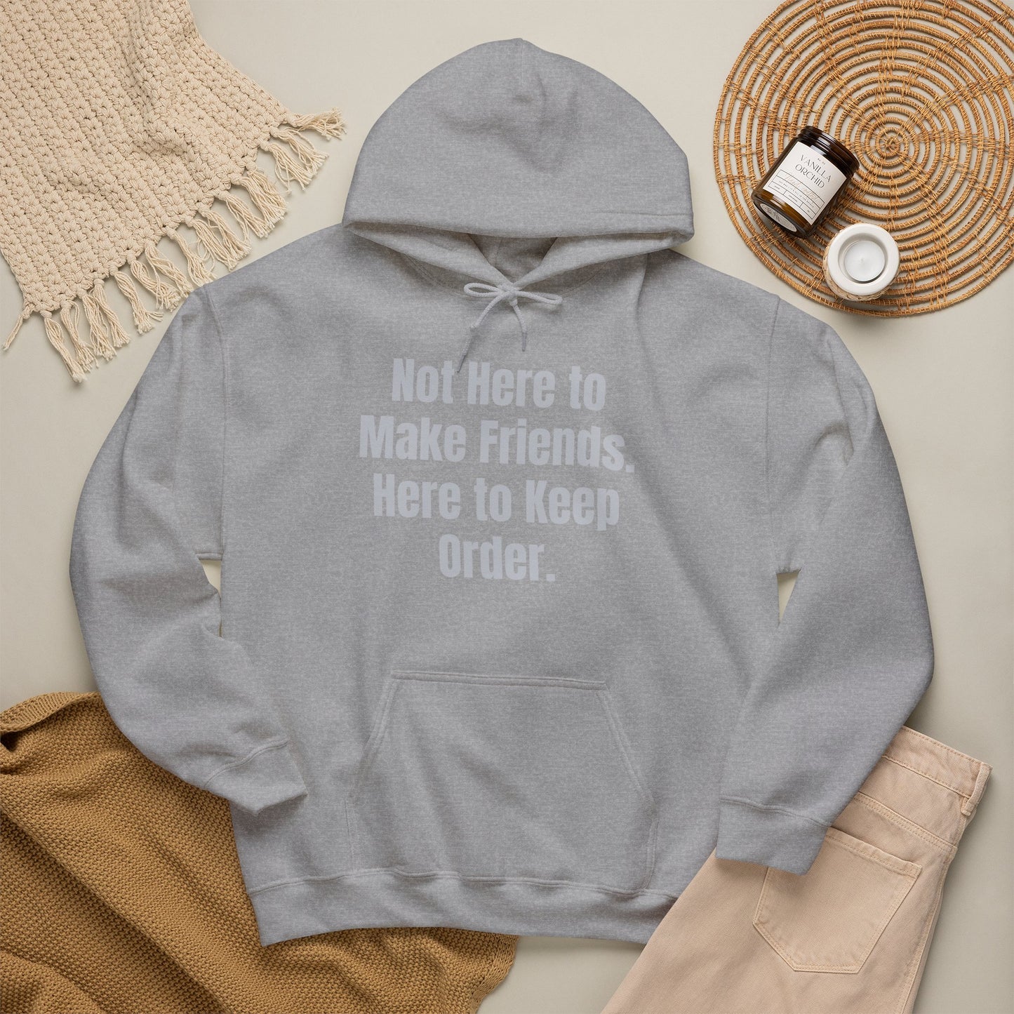 Not Here To Make Friends Unisex Heavy Blend™ Hooded Sweatshirt