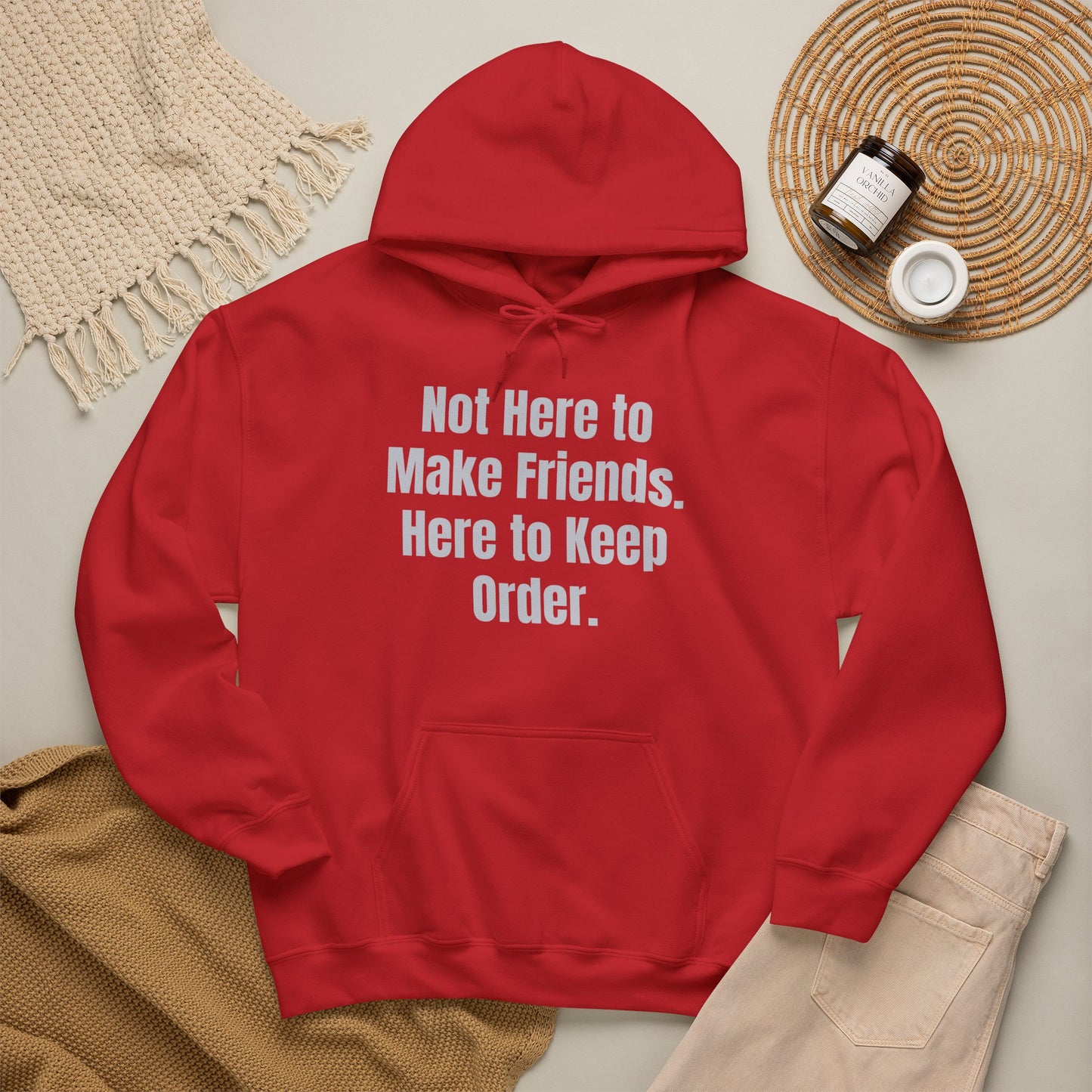 Not Here To Make Friends Unisex Heavy Blend™ Hooded Sweatshirt