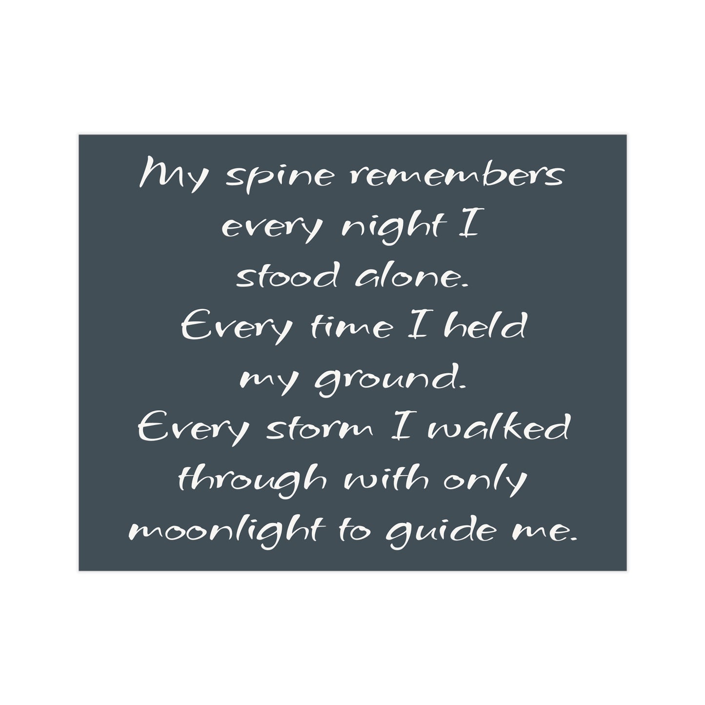 Moonlit Spine Unframed Prints