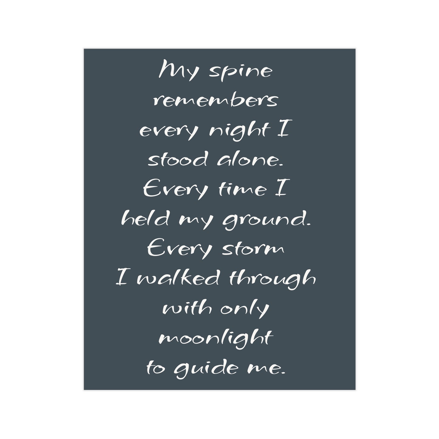 Moonlit Spine Unframed Prints