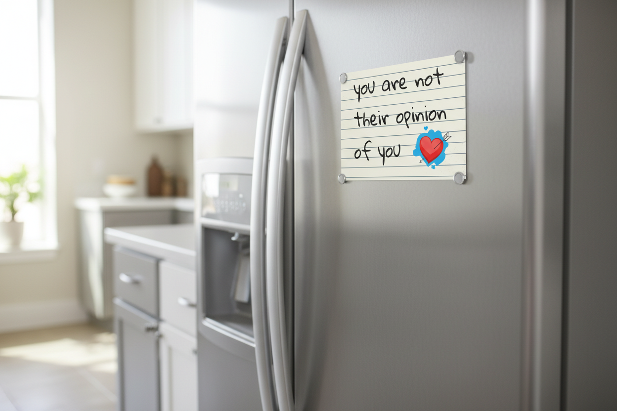 "You Are Not Their Opinion Of You" Wall Art Print - Confidence Empowerment Gift