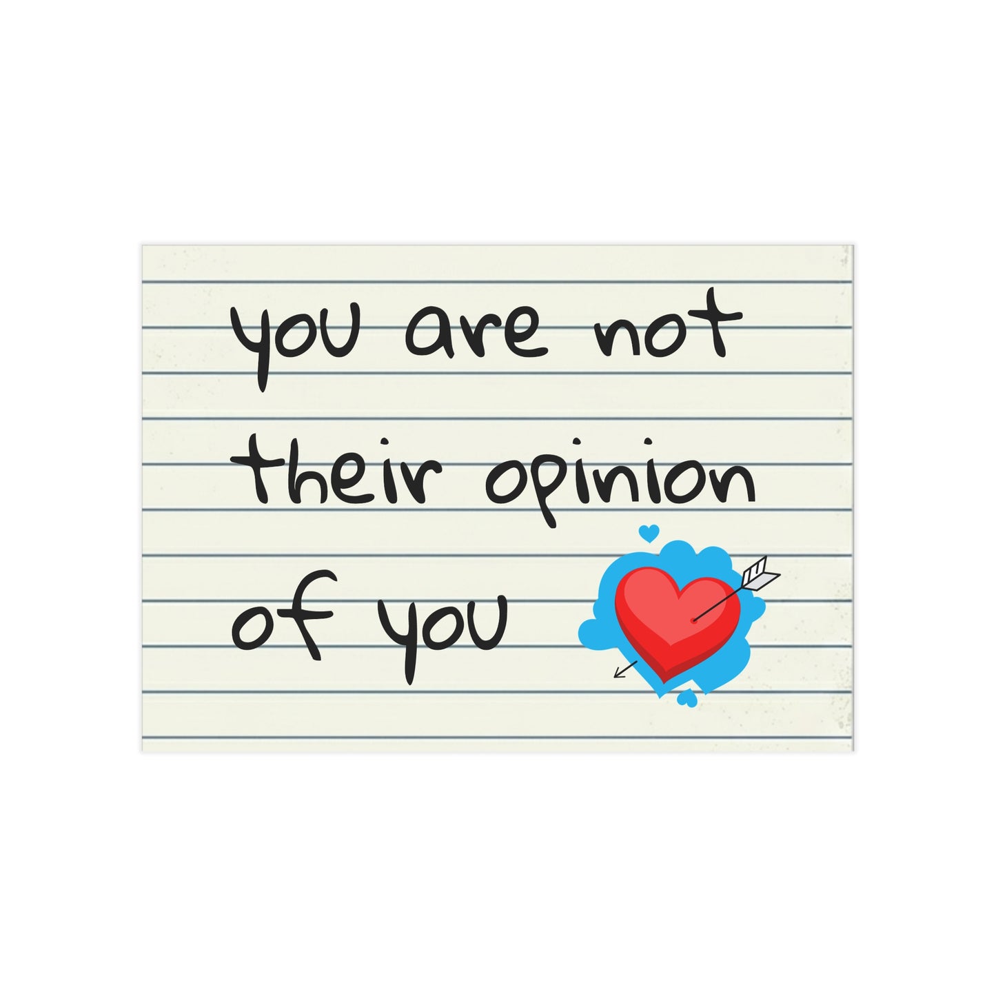 "You Are Not Their Opinion Of You" Wall Art Print - Confidence Empowerment Gift