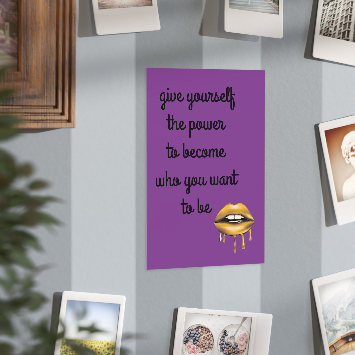 "Give Yourself the Power" Motivational Wall Art - Self Belief Empowerment Print