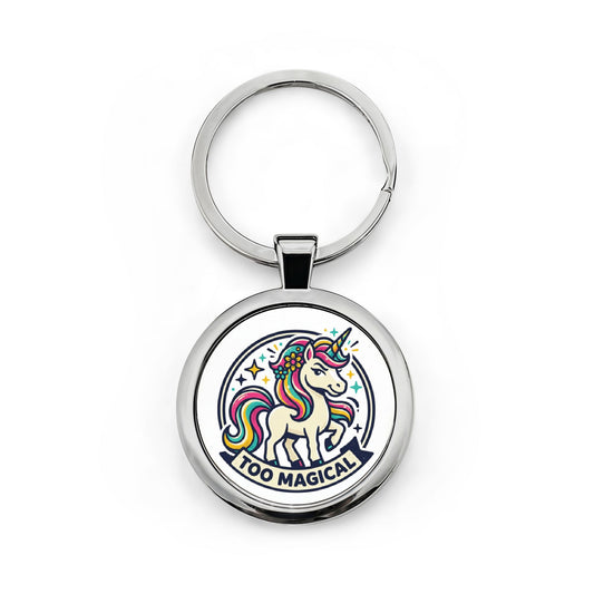 Too Magical Sassy Unicorn Keyring – Stainless Steel Charm