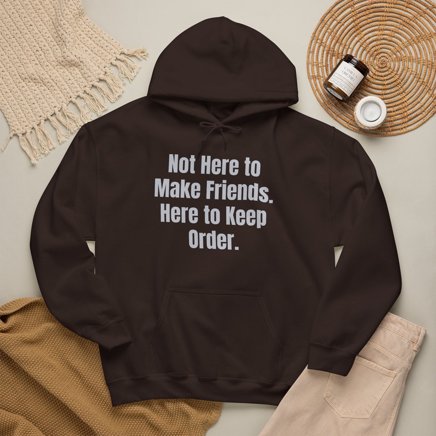 Not Here To Make Friends Unisex Heavy Blend™ Hooded Sweatshirt