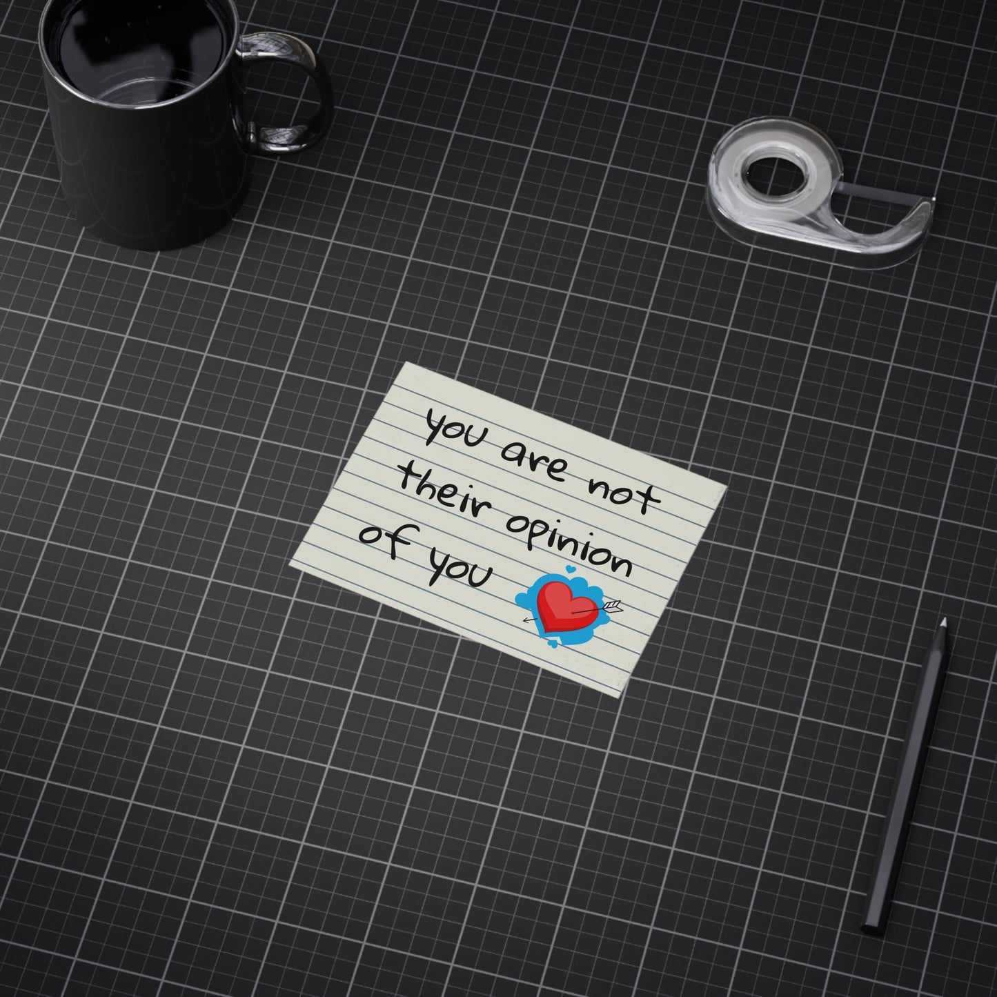 "You Are Not Their Opinion Of You" Wall Art Print - Confidence Empowerment Gift