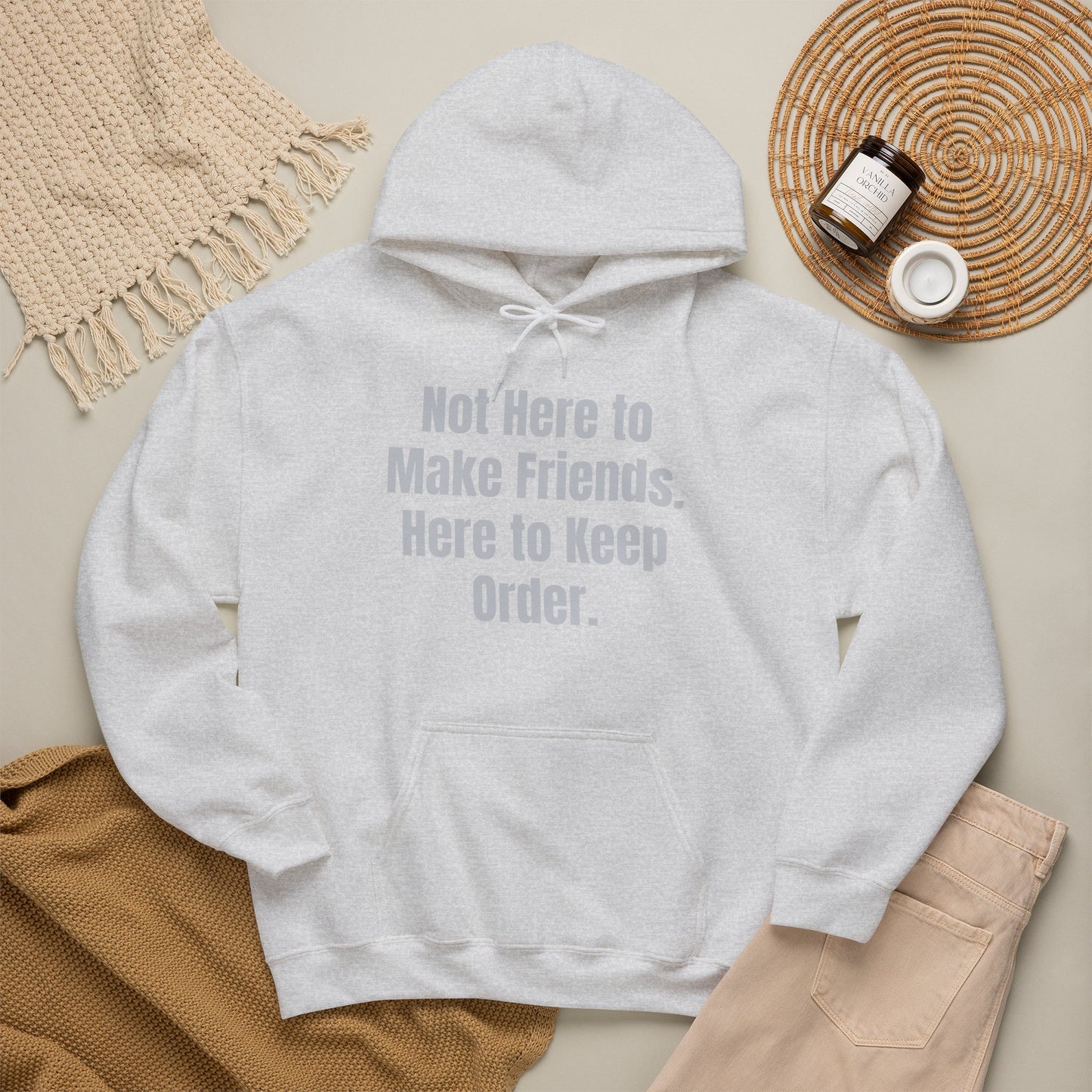 Not Here To Make Friends Unisex Heavy Blend™ Hooded Sweatshirt