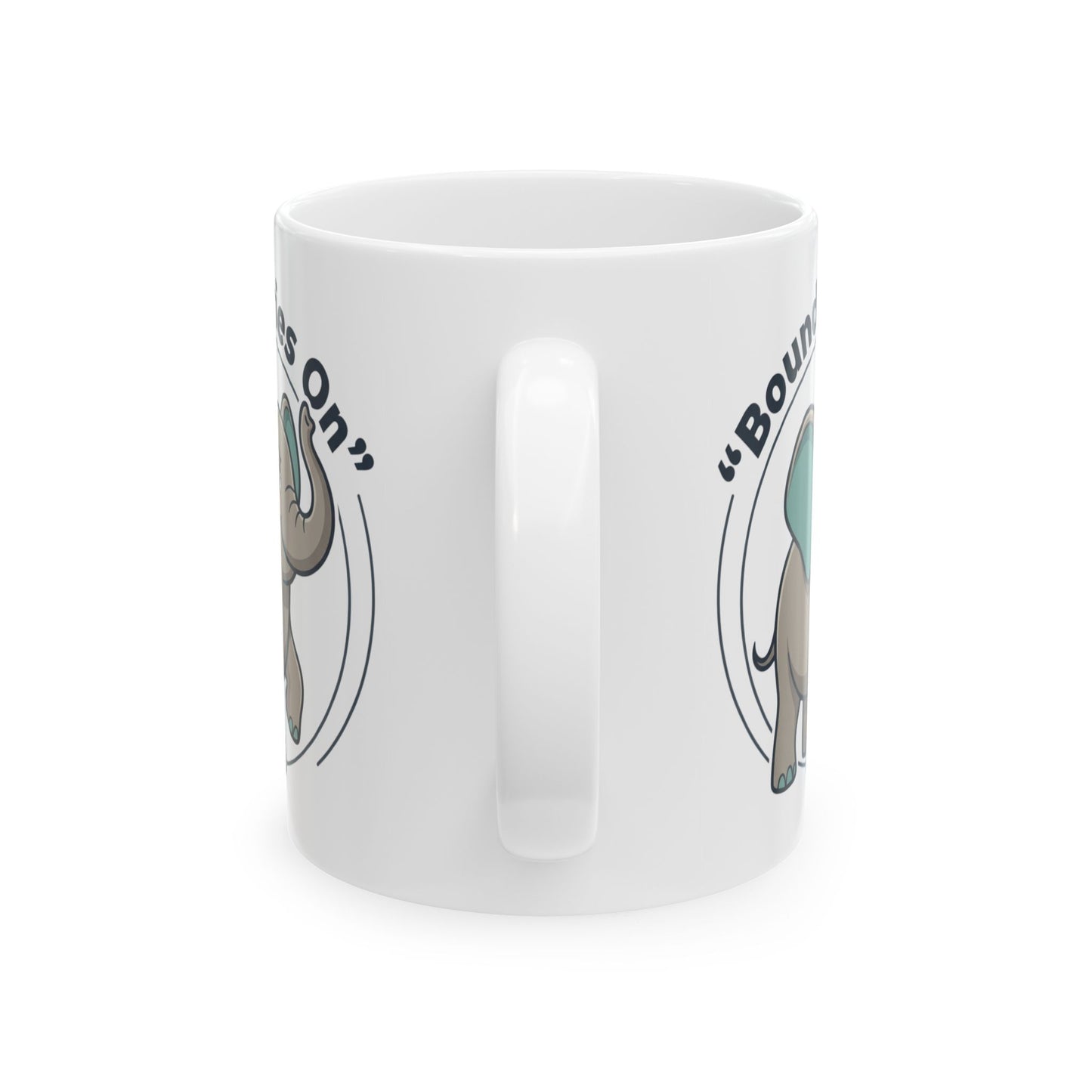 Elephant "Boundaries On" Ceramic Mug - Funny Self-Care Gift