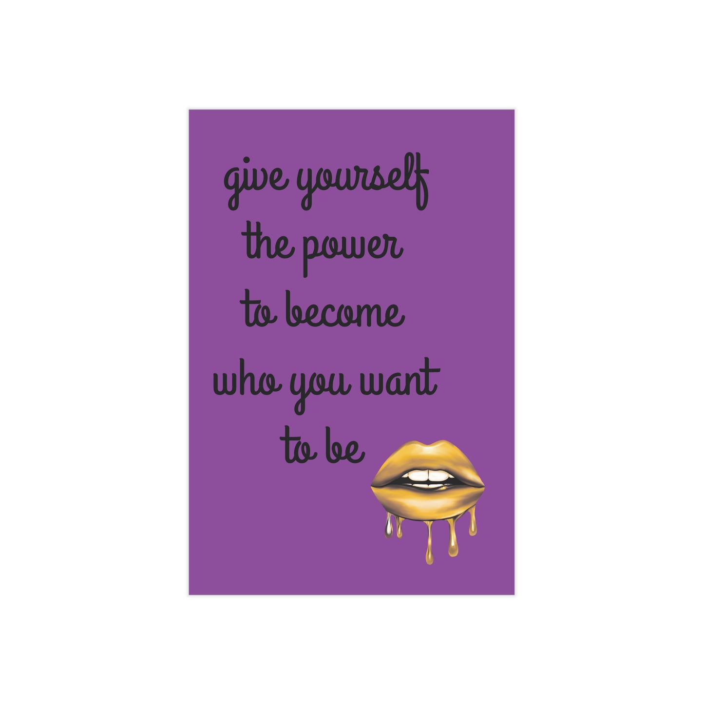 "Give Yourself the Power" Motivational Wall Art - Self Belief Empowerment Print