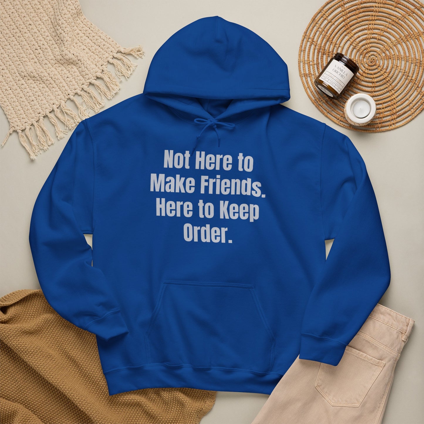 Not Here To Make Friends Unisex Heavy Blend™ Hooded Sweatshirt