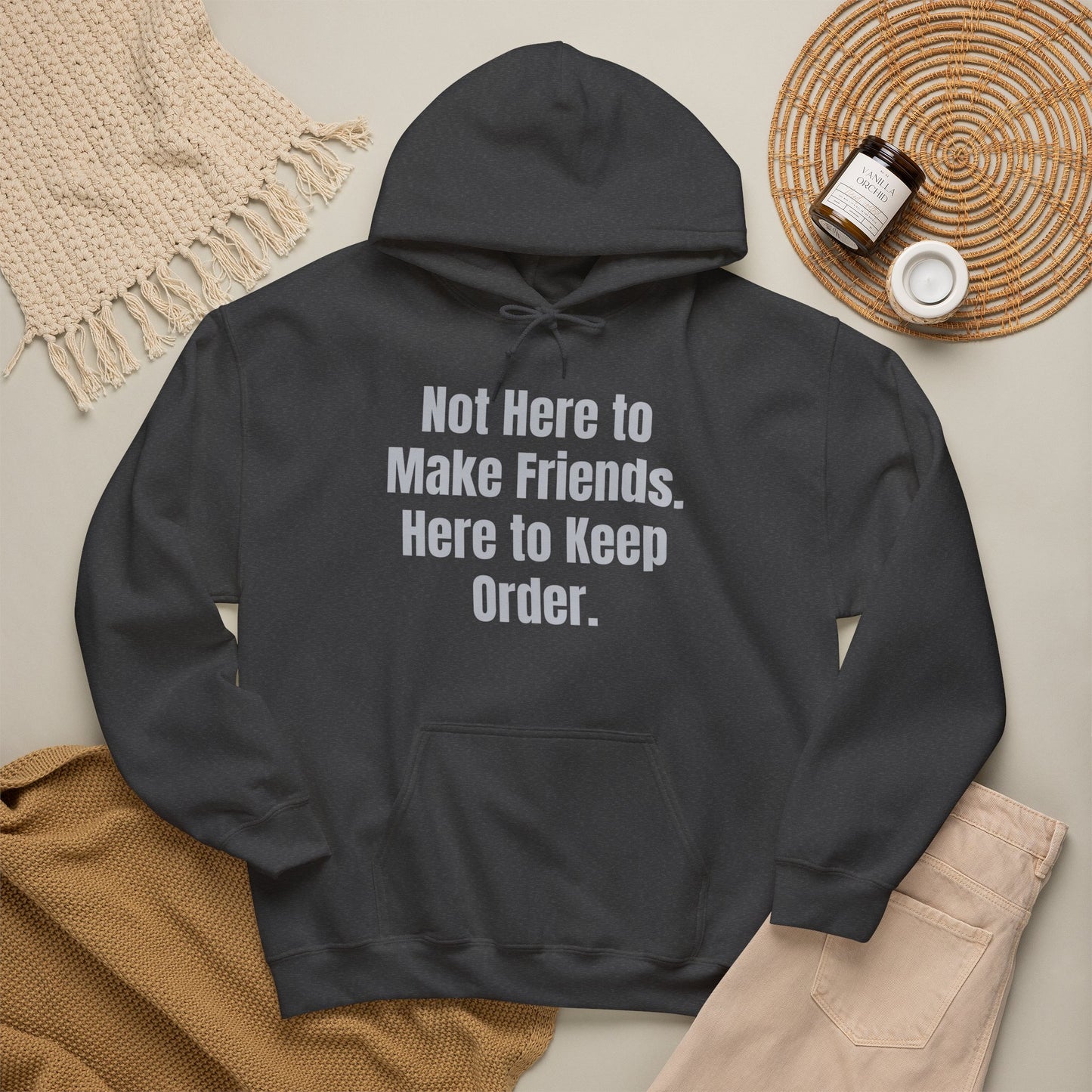 Not Here To Make Friends Unisex Heavy Blend™ Hooded Sweatshirt