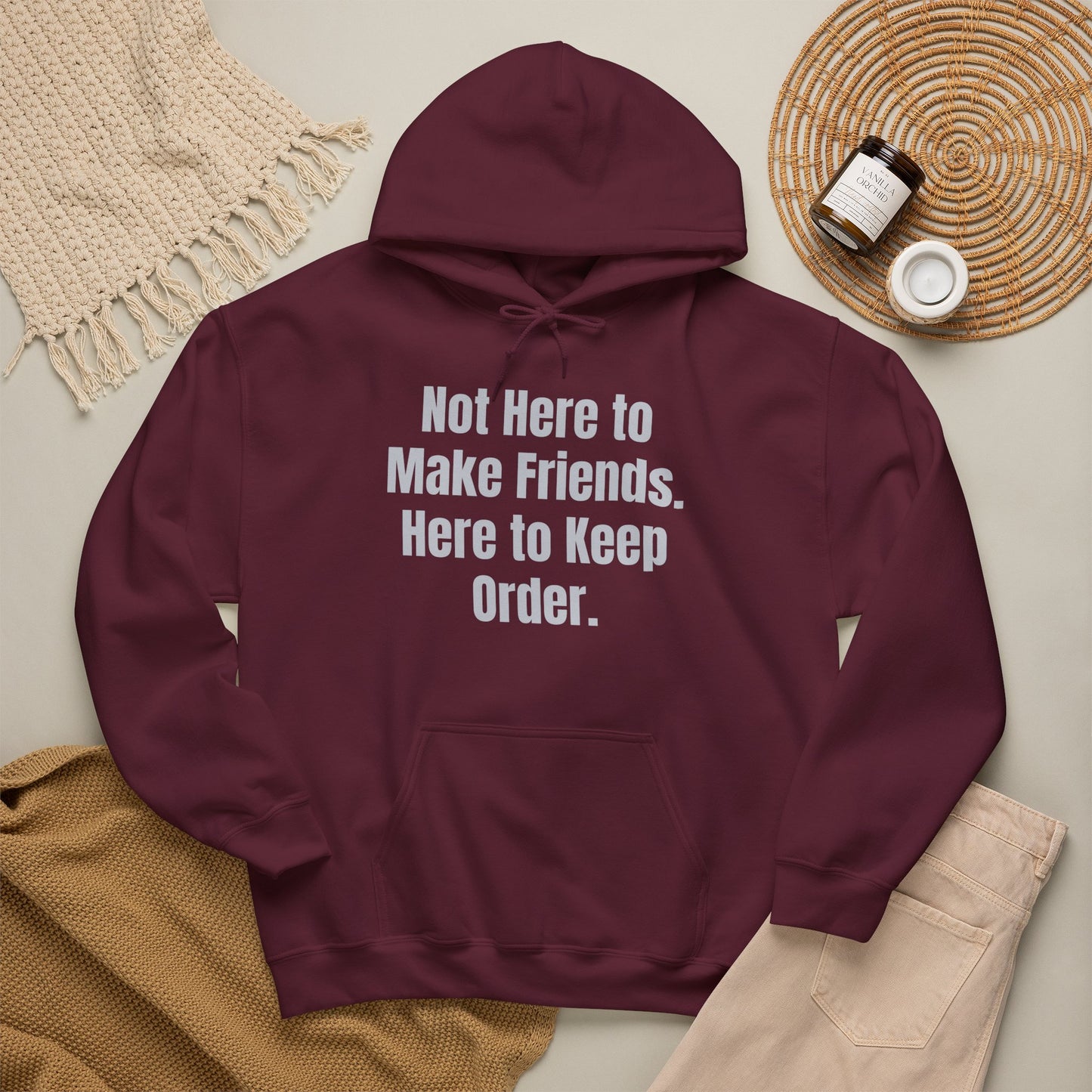 Not Here To Make Friends Unisex Heavy Blend™ Hooded Sweatshirt