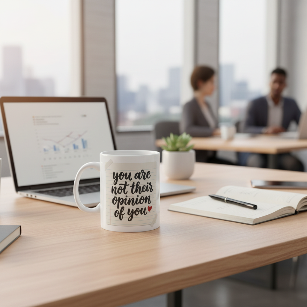Affirmation Coffee Mug - You Are Not Their Opinion Empowerment Gift