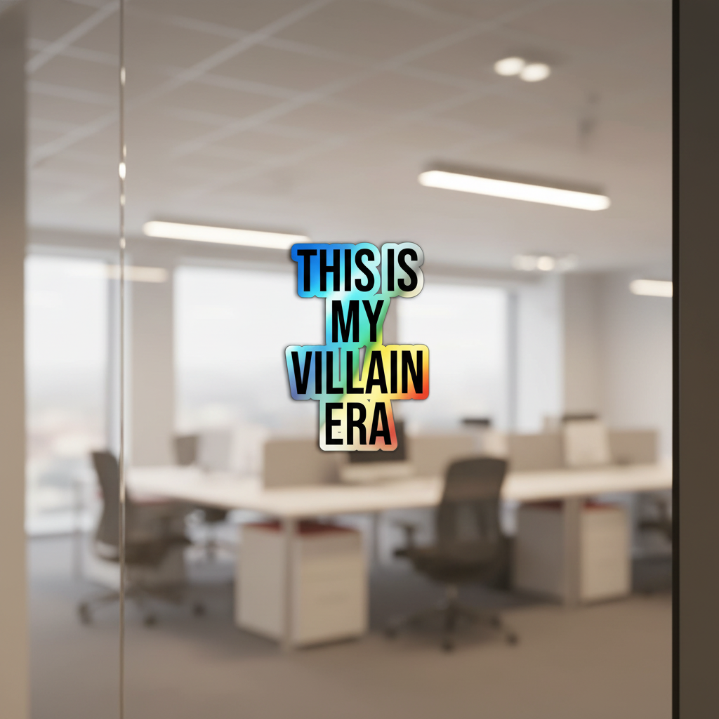 This Is My Villain Era Holographic Die-Cut Sticker