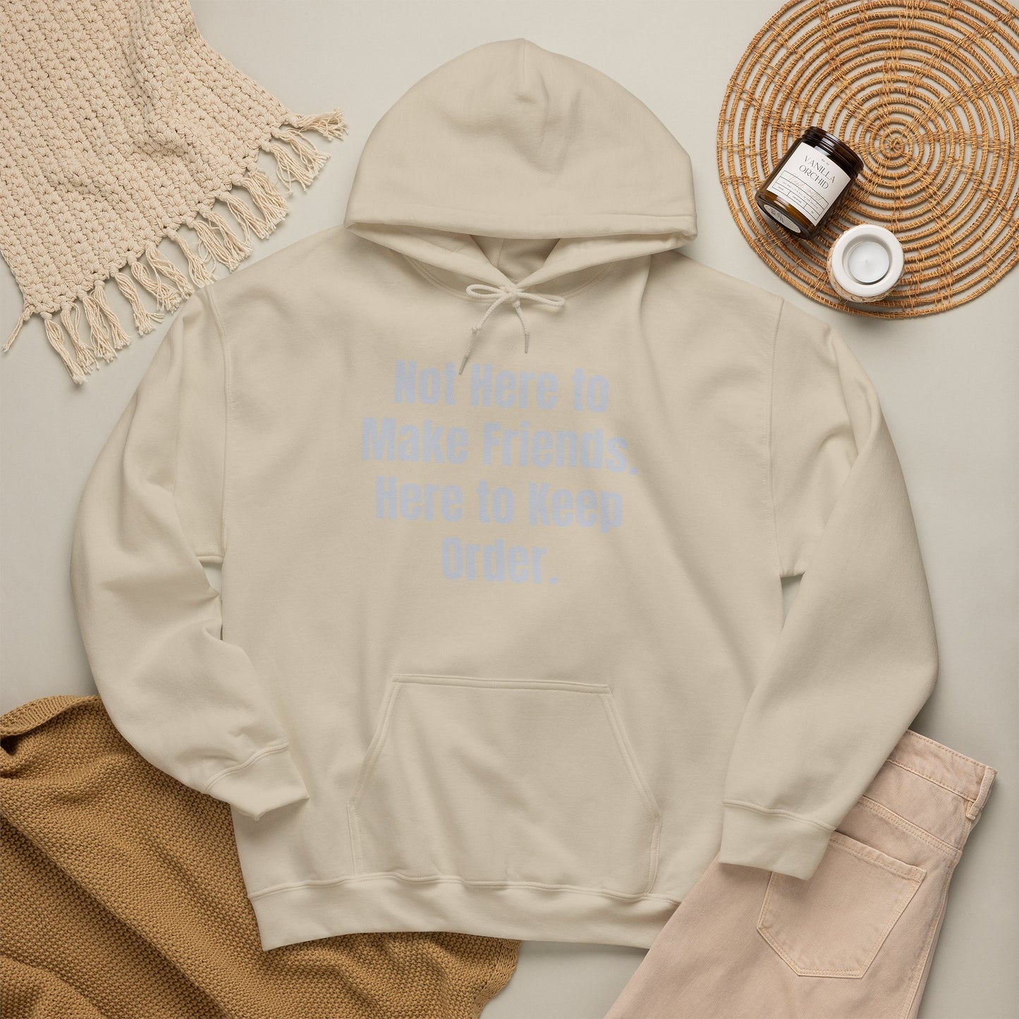 Not Here To Make Friends Unisex Heavy Blend™ Hooded Sweatshirt