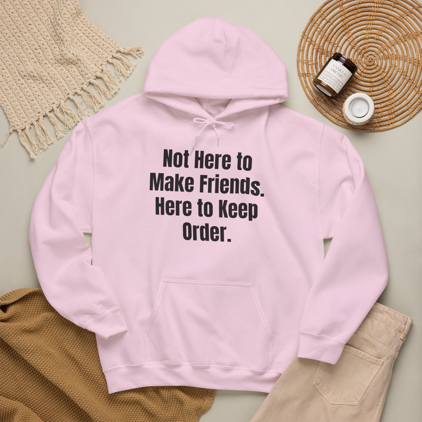 Not Here To Make Friends Unisex Heavy Blend™ Hooded Sweatshirt