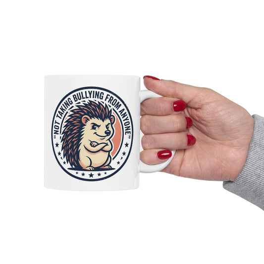 Hedgehog Anti-Bullying Mug - Empowering Gift for Boundary Setters