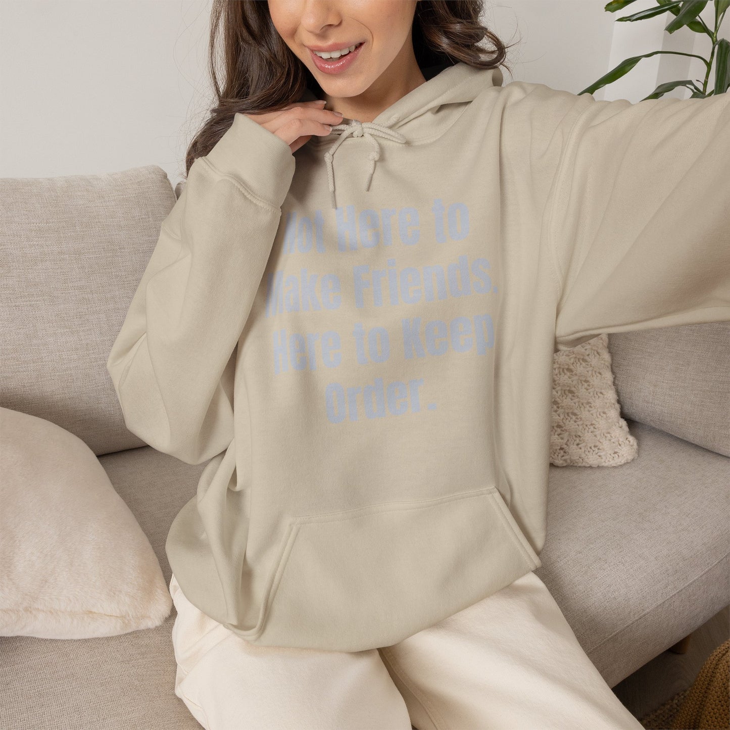 Not Here To Make Friends Unisex Heavy Blend™ Hooded Sweatshirt