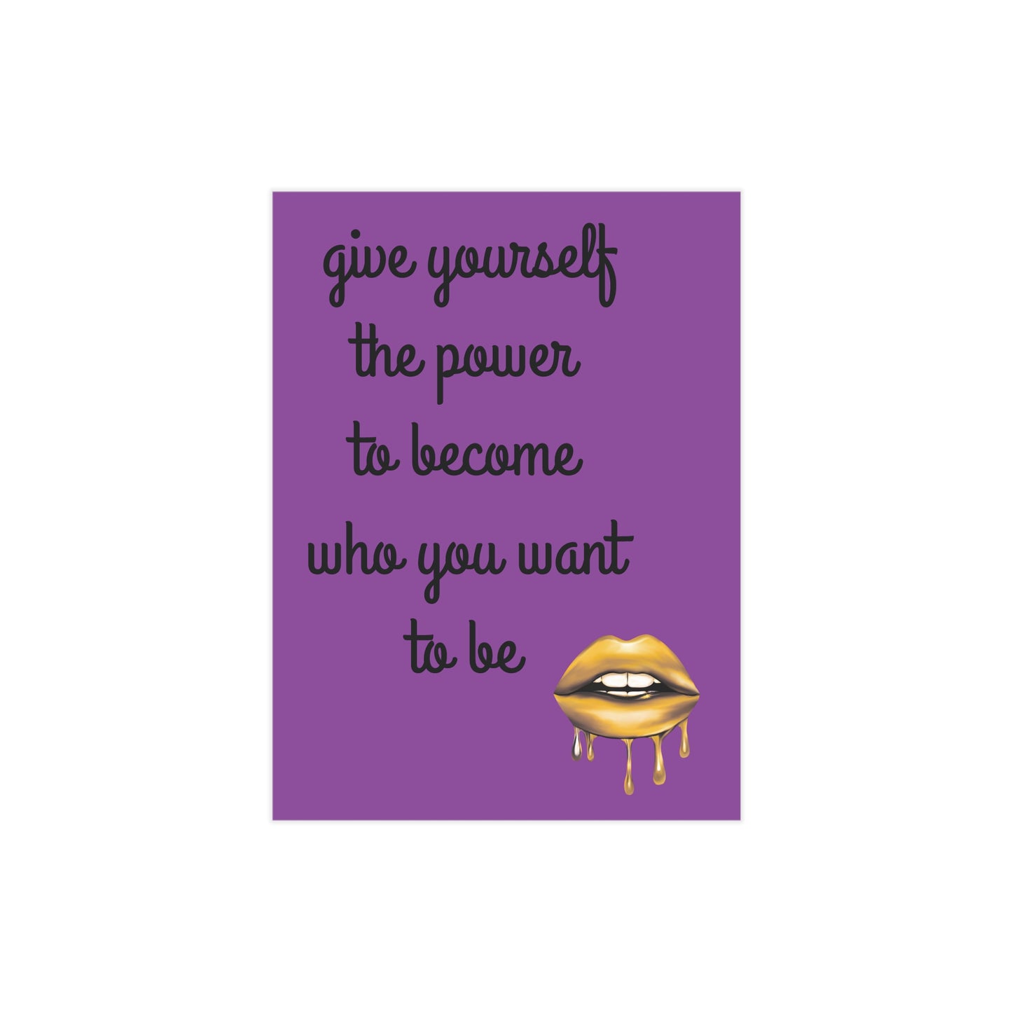 "Give Yourself the Power" Motivational Wall Art - Self Belief Empowerment Print