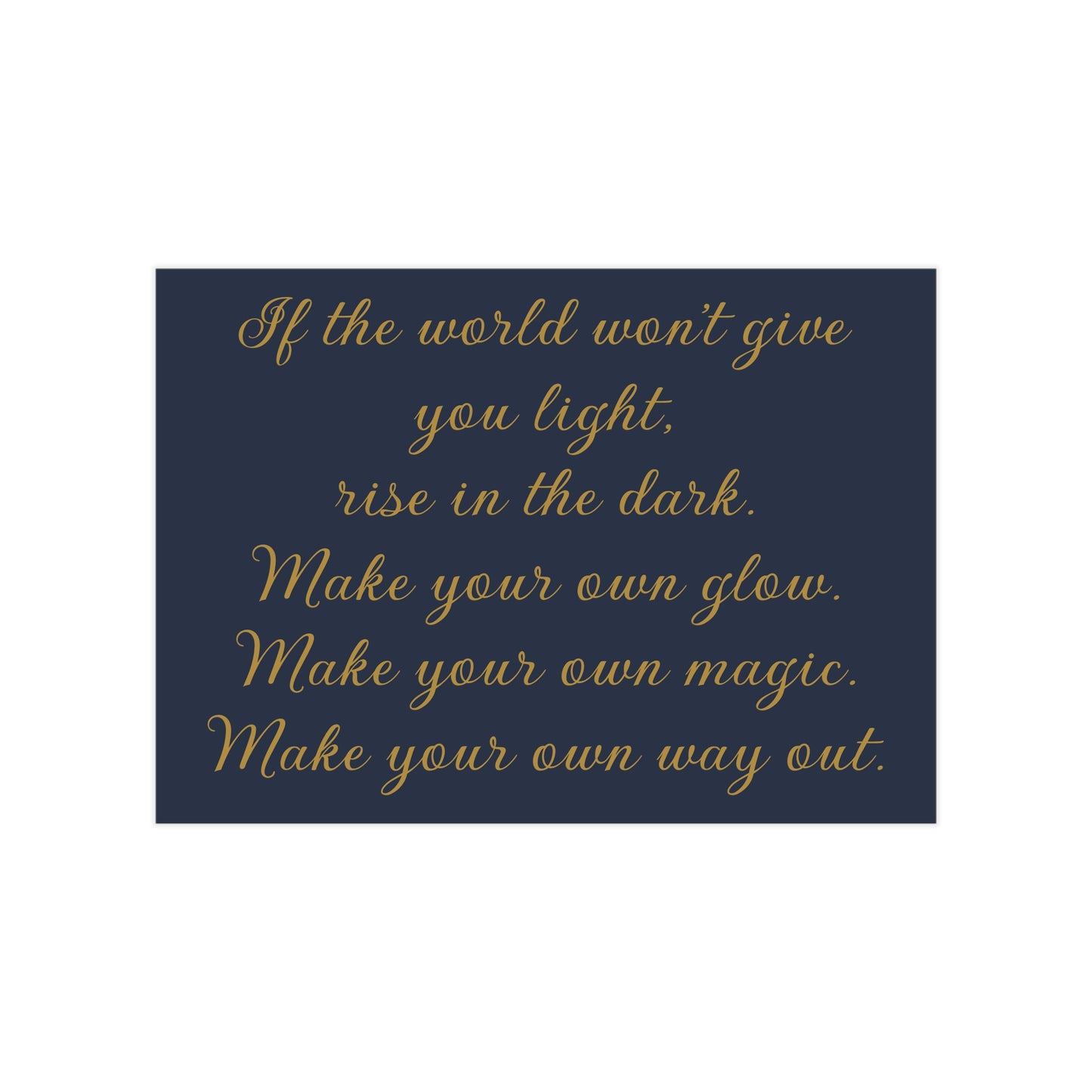 Rise In The Dark Unframed Prints