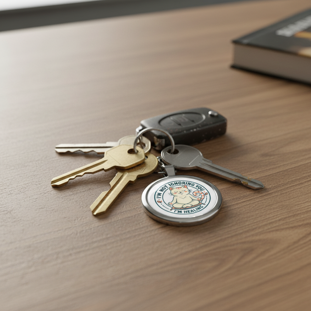 I'm Not Ignoring You Keychain – Funny Introvert & Coworker Gift