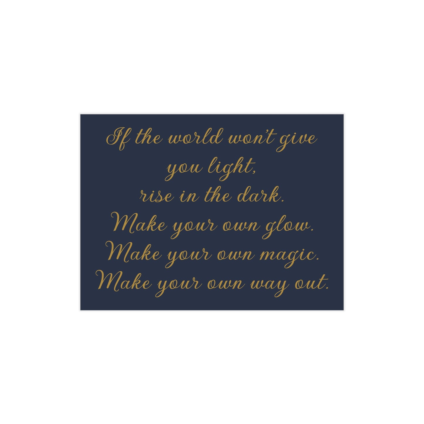 Rise In The Dark Unframed Prints