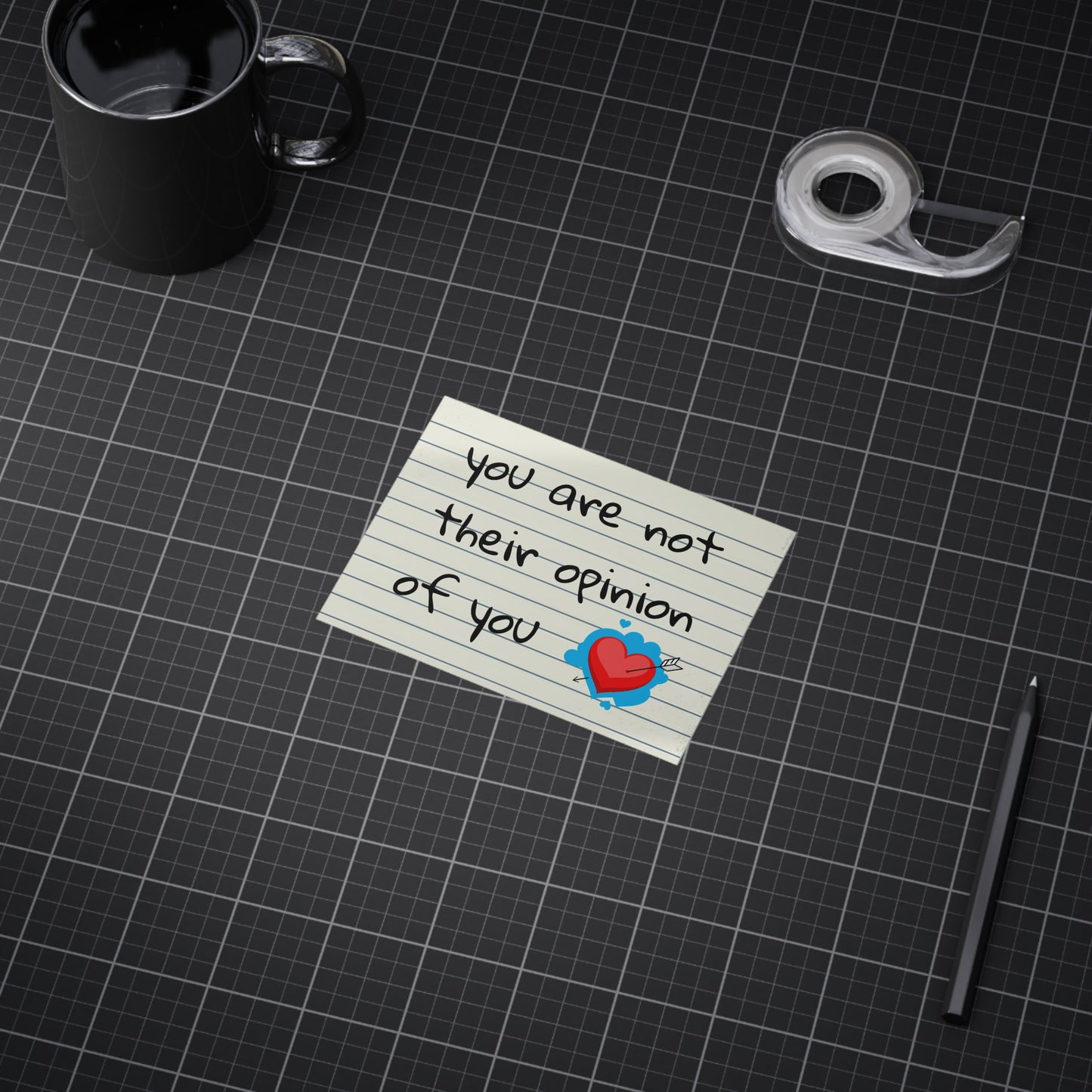 "You Are Not Their Opinion Of You" Wall Art Print - Confidence Empowerment Gift