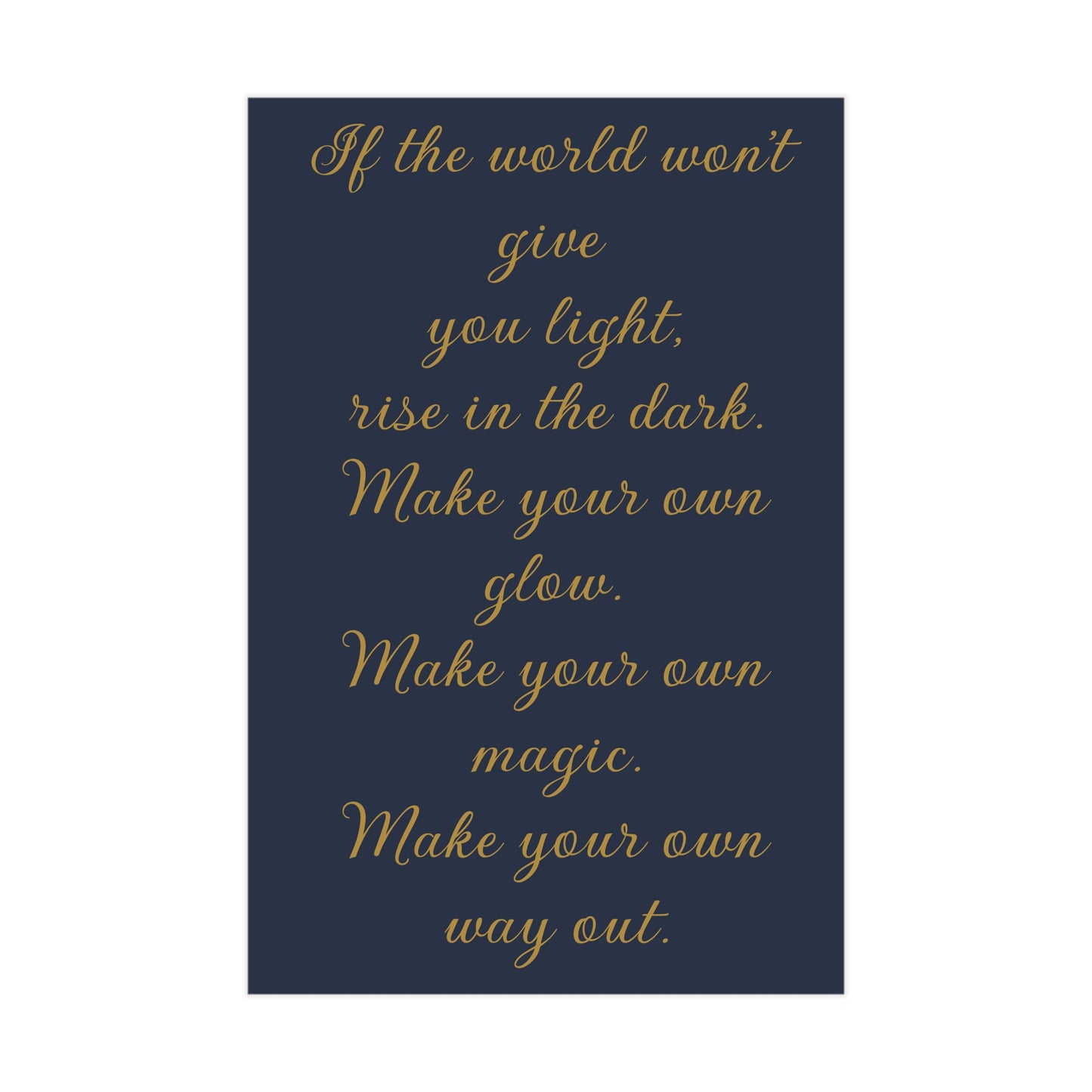 Rise In The Dark Unframed Prints